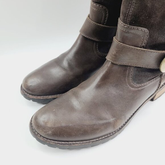 Timberland Brown Leather Combat Boots - Picture 5 of 7